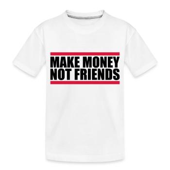 Gagner de l’argent en disant - T-shirt bio Premium Enfant - blanc - Devant