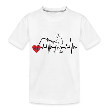 Pêche Pêche Hameçons Pêche Pêche - T-shirt bio Premium Enfant - blanc - Devant