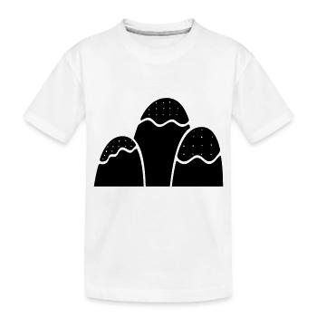 Berge Berg Gebirge Mountain 17 Zeichenfläche 18 - Kinder Premium Bio T-Shirt - Weiß - Vorne