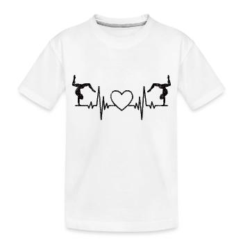Gymnastics Girls Gymnastics Floor Gymnastics Gymnast - Kids' Premium Organic T-Shirt - white - Front