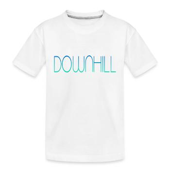 Downhill - Kinder Premium Bio T-Shirt - Weiß - Vorne