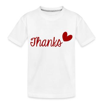 VIELEN DANK. DANKE. VIELEN DANK. JAHRESTAG. GEBURT. - Kinder Premium Bio T-Shirt - Weiß - Vorne