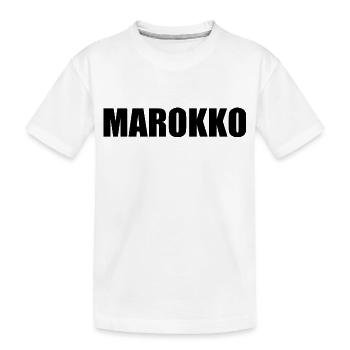 Marokko - Kinder Premium Bio T-Shirt - Weiß - Vorne