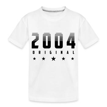 Original 2004 Geburtsjahr | Farbe änderbar - Kinder Premium Bio T-Shirt - Weiß - Vorne