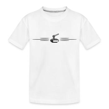 Spaghetti Line - Kids' Premium Organic T-Shirt - white - Front