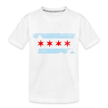 Chicago Illinois - Kinder Premium Bio T-Shirt - Weiß - Vorne