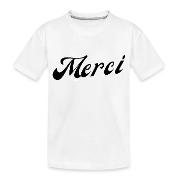Merci - T-shirt bio Premium Enfant - blanc - Devant