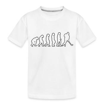Eishockey Eishockeyteam Wintersport Geschenk - Kinder Premium Bio T-Shirt - Weiß - Vorne
