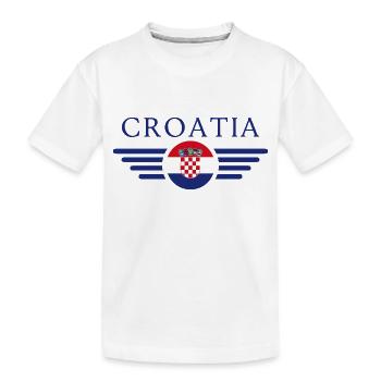 Croatie (Hrvatska) - T-shirt bio Premium Enfant - blanc - Devant