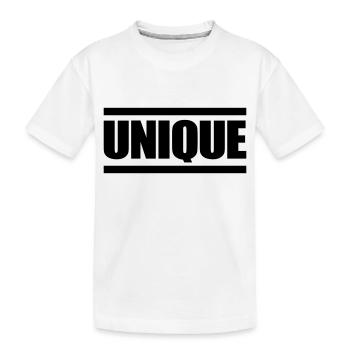 Unique - T-shirt bio Premium Enfant - blanc - Devant