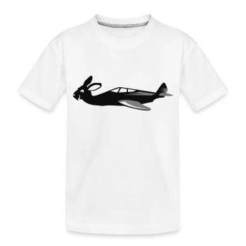 Bunny Air lapin volant propagation VECTORGRAPHIC - T-shirt bio Premium Enfant - blanc - Devant