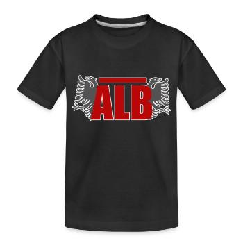 ALB - Albaner - Albanien - Kinder Premium Bio T-Shirt - Schwarz - Vorne