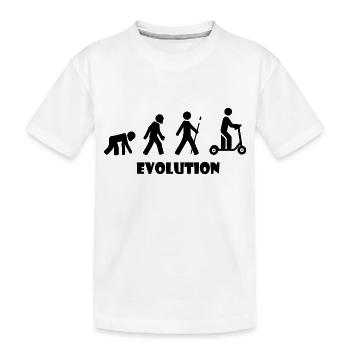 E-Scooter Roller Scooter - T-shirt bio Premium Enfant - blanc - Devant