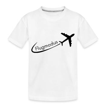 Flugmodus - Kinder Premium Bio T-Shirt - Weiß - Vorne