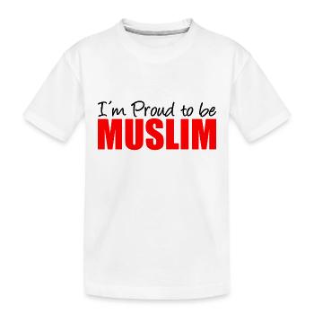 I´m Proud to be Muslim - Moslem - Muslime - Kids' Premium Organic T-Shirt - white - Front