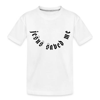 Jésus m’a sauvé la motivation - T-shirt bio Premium Enfant - blanc - Devant