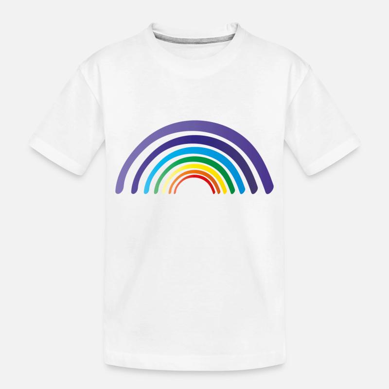 rainbow chakren - Kinder Premium Bio T-Shirt - Weiß
