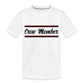 Membre d’équipage - T-shirt bio Premium Enfant - blanc - Devant