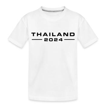 Thailand 2024 - Kinder Premium Bio T-Shirt - Weiß - Vorne