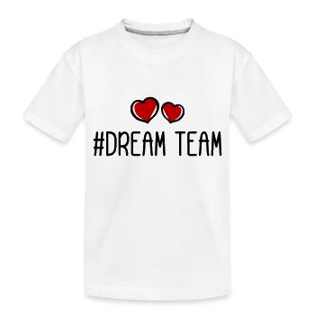 Dream Team Heart Love - T-shirt bio Premium Enfant - blanc - Devant