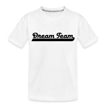 Dream Team - Kinder Premium Bio T-Shirt - Weiß - Vorne