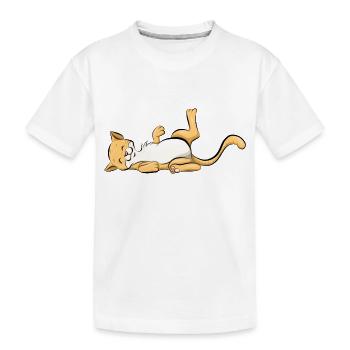 Chat - T-shirt bio Premium Enfant - blanc - Devant