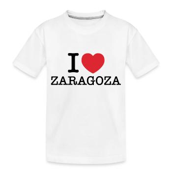 J’aime Saragosse | Saragosse | I Heart Saragosse - T-shirt bio Premium Enfant - blanc - Devant