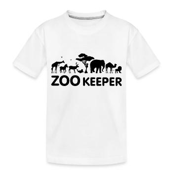Zoo keeper - Kids' Premium Organic T-Shirt - white - Front