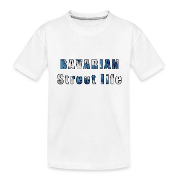 Bavaria _ 03 - Kids' Premium Organic T-Shirt - white - Front