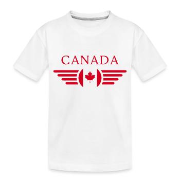 T-shirt design de style canadien - T-shirt bio Premium Enfant - blanc - Devant