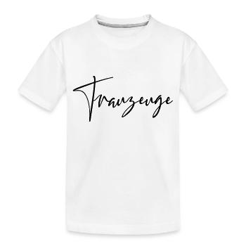 Trauzeuge - Kinder Premium Bio T-Shirt - Weiß - Vorne