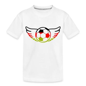 Football Allemagne - T-shirt bio Premium Enfant - blanc - Devant