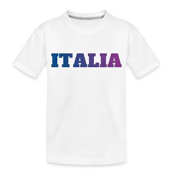 Italia - Kids' Premium Organic T-Shirt - white - Front