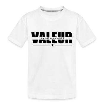 Ich werde nicht alt, ich steigere meinen Wert - Kinder Premium Bio T-Shirt - Weiß - Vorne