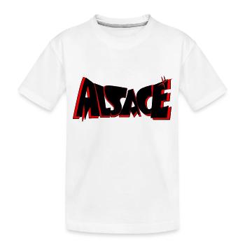 Alsace Design R - Kids' Premium Organic T-Shirt - white - Front