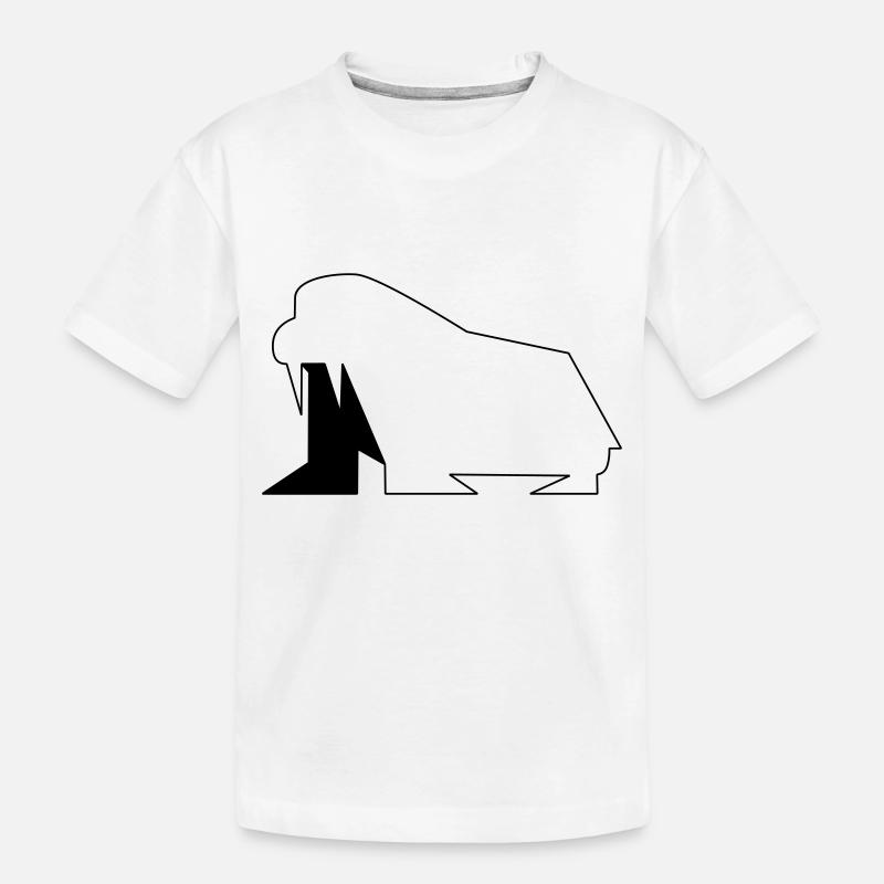 Walrus 02 - Kinder Premium Bio T-Shirt - Weiß