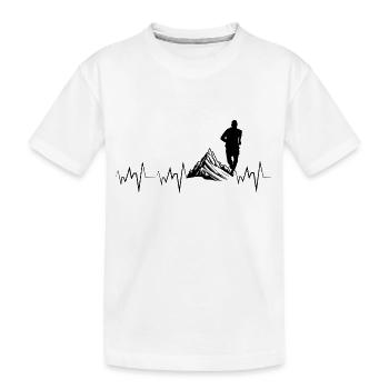 Trail Running Sport - Kinder Premium Bio T-Shirt - Weiß - Vorne