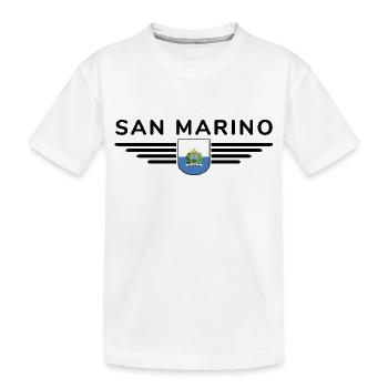I Love San Marino, Elegance Style Design T-Shirt - Kids' Premium Organic T-Shirt - white - Front