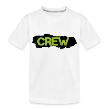 crew - Kinder Premium Bio T-Shirt - Weiß - Vorne