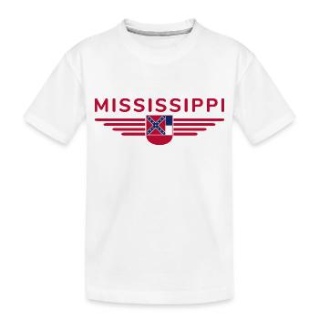 Mississippi Fan T-Shirt – Parfait pour les fans ! - T-shirt bio Premium Enfant - blanc - Devant
