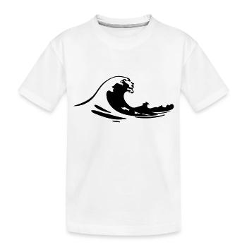 surf - T-shirt bio Premium Enfant - blanc - Devant