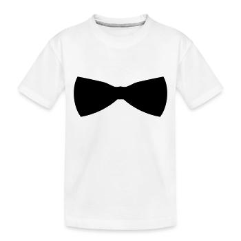 Fliege - Kinder Premium Bio T-Shirt - Weiß - Vorne