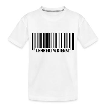 Les enseignants en service - T-shirt bio Premium Enfant - blanc - Devant