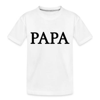 papa (1c) - T-shirt bio Premium Enfant - blanc - Devant