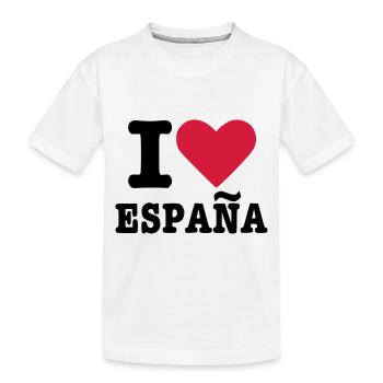 Espagne - T-shirt bio Premium Enfant - blanc - Devant