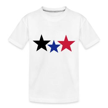 Stars - Kinder Premium Bio T-Shirt - Weiß - Vorne