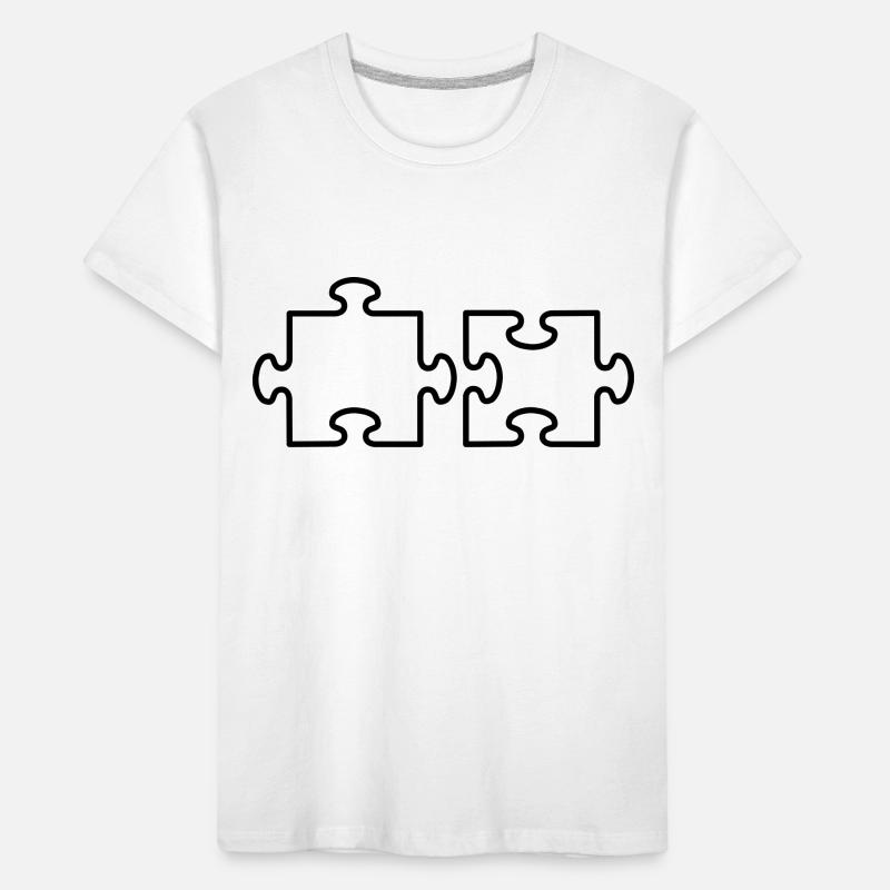 2 Puzzle Teile Kids' Premium Organic T-Shirt