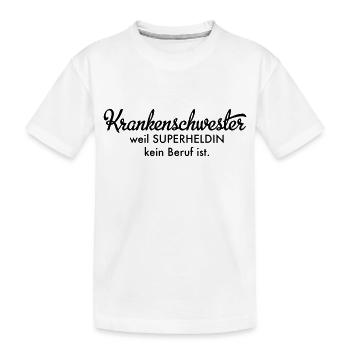 Krankenschwester - Kinder Premium Bio T-Shirt - Weiß - Vorne