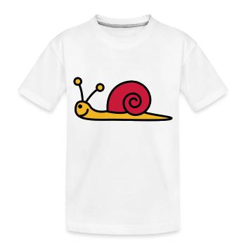 schnecke_3c - T-shirt bio Premium Enfant - blanc - Devant