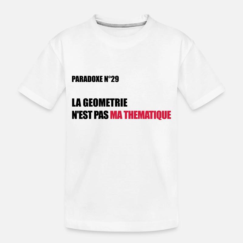 PARADOXE geometrie - T-shirt bio Premium Enfant - blanc